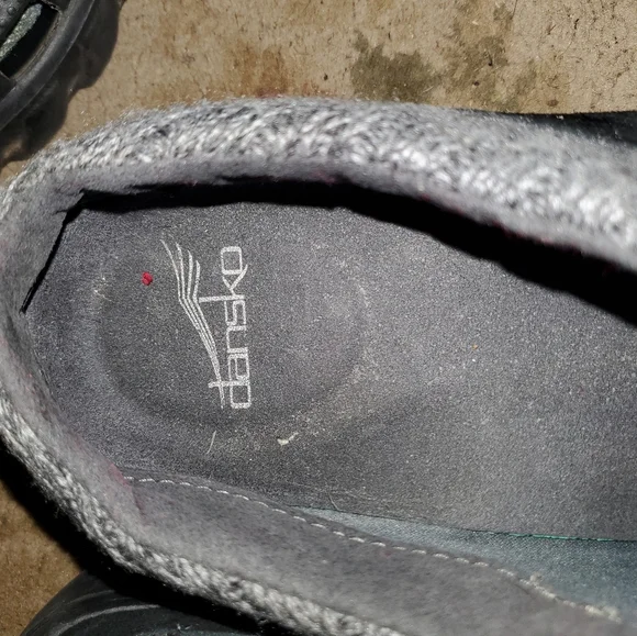 Dansko Black and Gray Slip-On Shoes - Picture 4 of 4